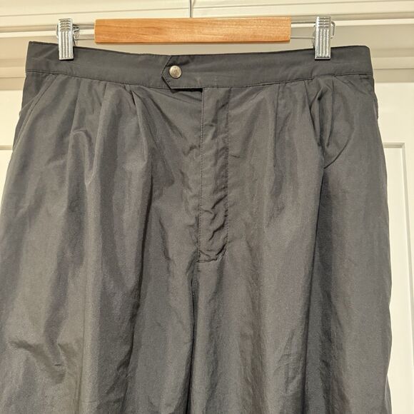 DryJoys by Footjoy Men's Golf Rain Pants Black Waterproof Full Side Zip Snap M - Picture 3 of 13